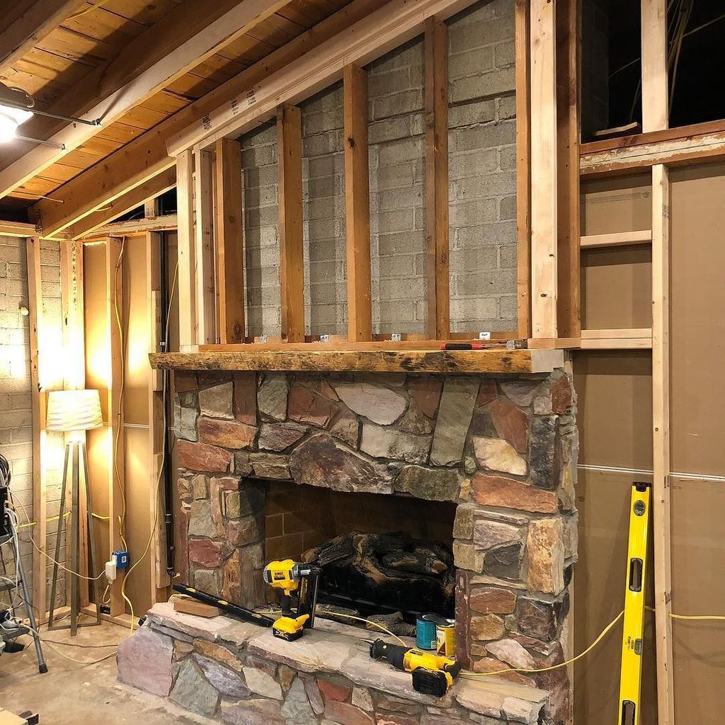 Stuff Andy Makes On Twitter Fireplace Framing Is Now Complete