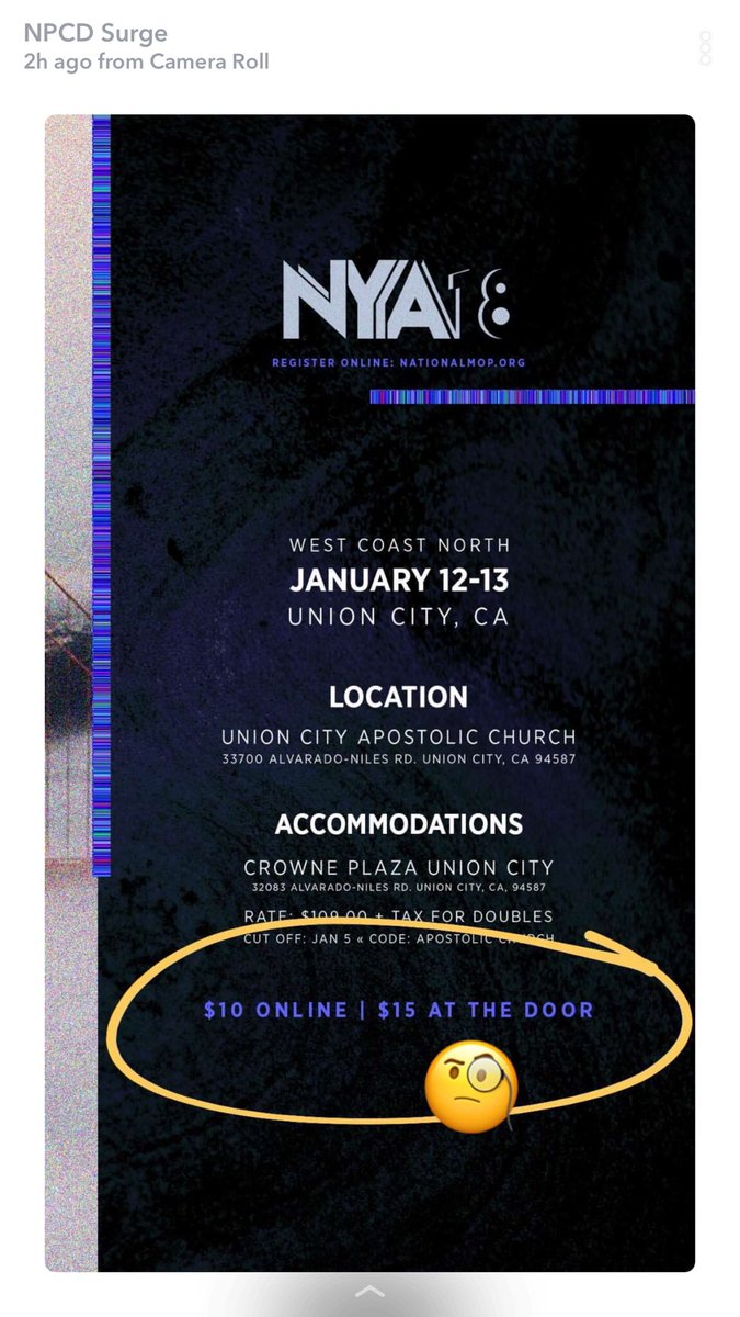 NPCDSurge's tweet photo. Did you know that we are on snap chat?! Go follow us on our social media outlets to get more info on upcoming events including NYA 2018! https://t.co/Z0isFfgOZb
