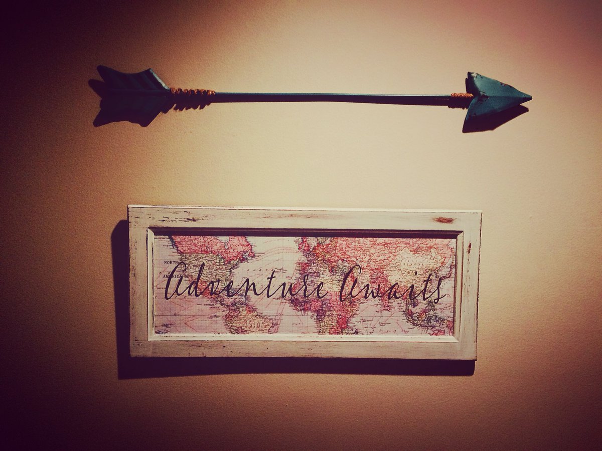 SMills9012's tweet photo. #CapturingDecember #Day28 theme is #Words & I love the symbolism of this framed map๐บ with #AdventureAwaits! I think about #2018 on the horizon! #bringiton2018! #photochallenge https://t.co/PYgLK5aoF2