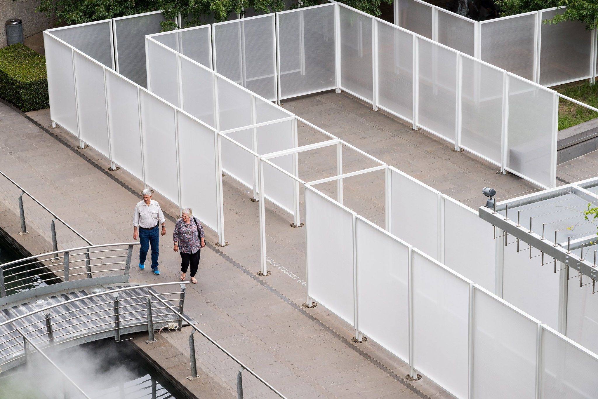 NGV on Twitter "The NGV’s garden has been transformed into a mazelike