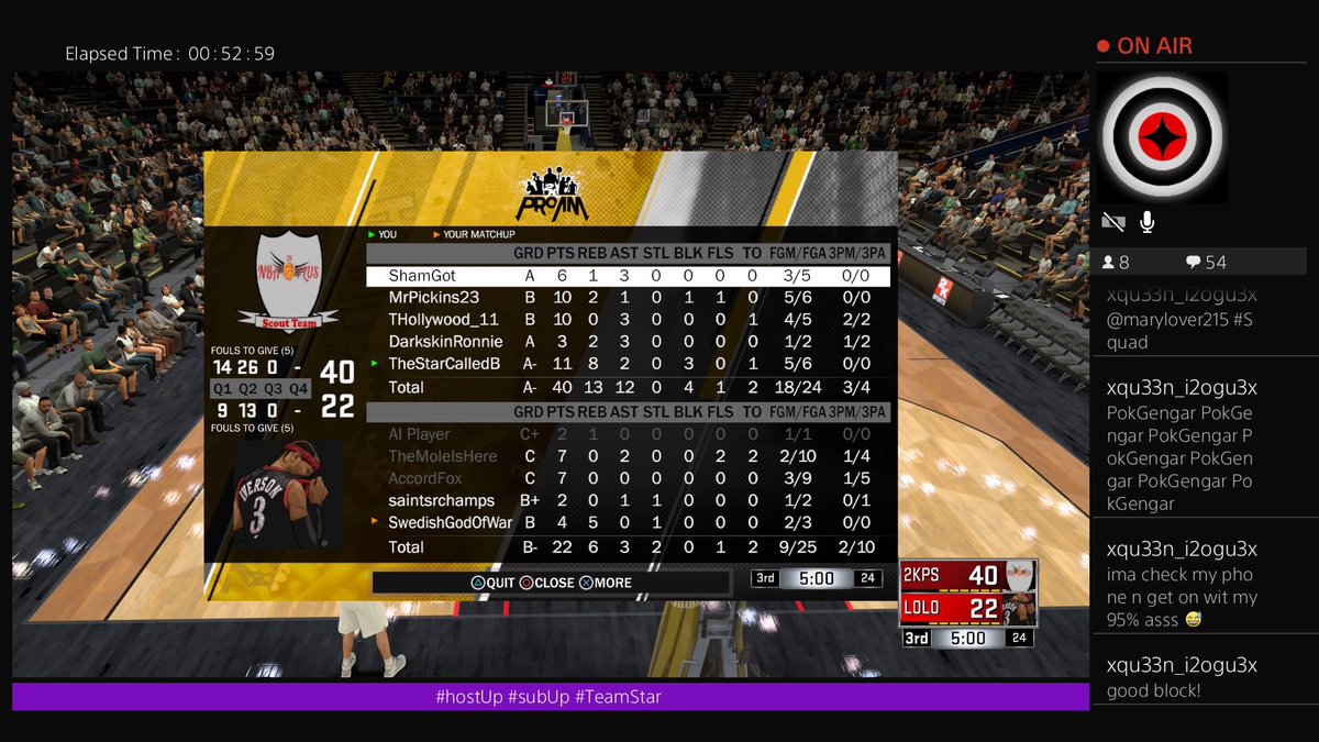 TheStarCalledB's tweet photo. @WalkOnWarriors & @NBA2kplus #freeAgentShowcase results! Played the same team twice but hey ๐คท๐พโโ๏ธ #gg #2kdraftMe #2kRunWithUs #2kfreeagent #2KcrewFinder https://t.co/rbNBScXiiL