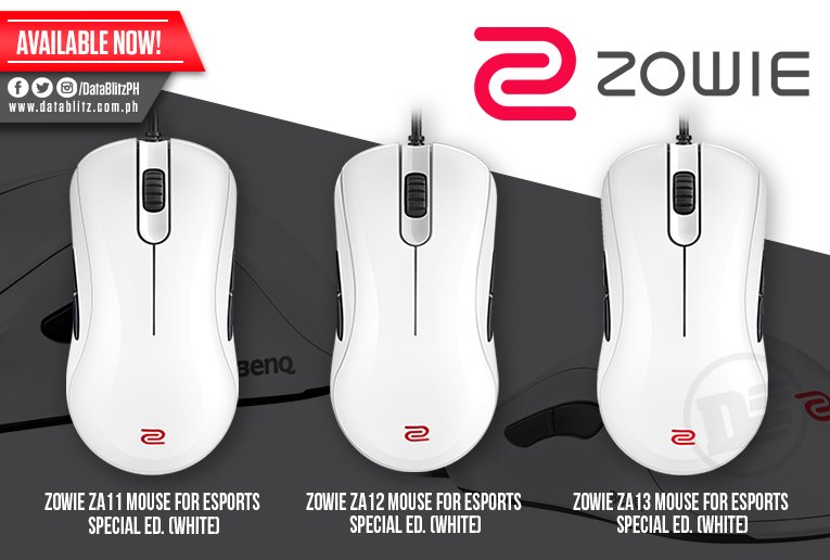 ZOWIE ZA12-B WHITE Buy Zowie ZA12-B Medium Gaming Mouse White