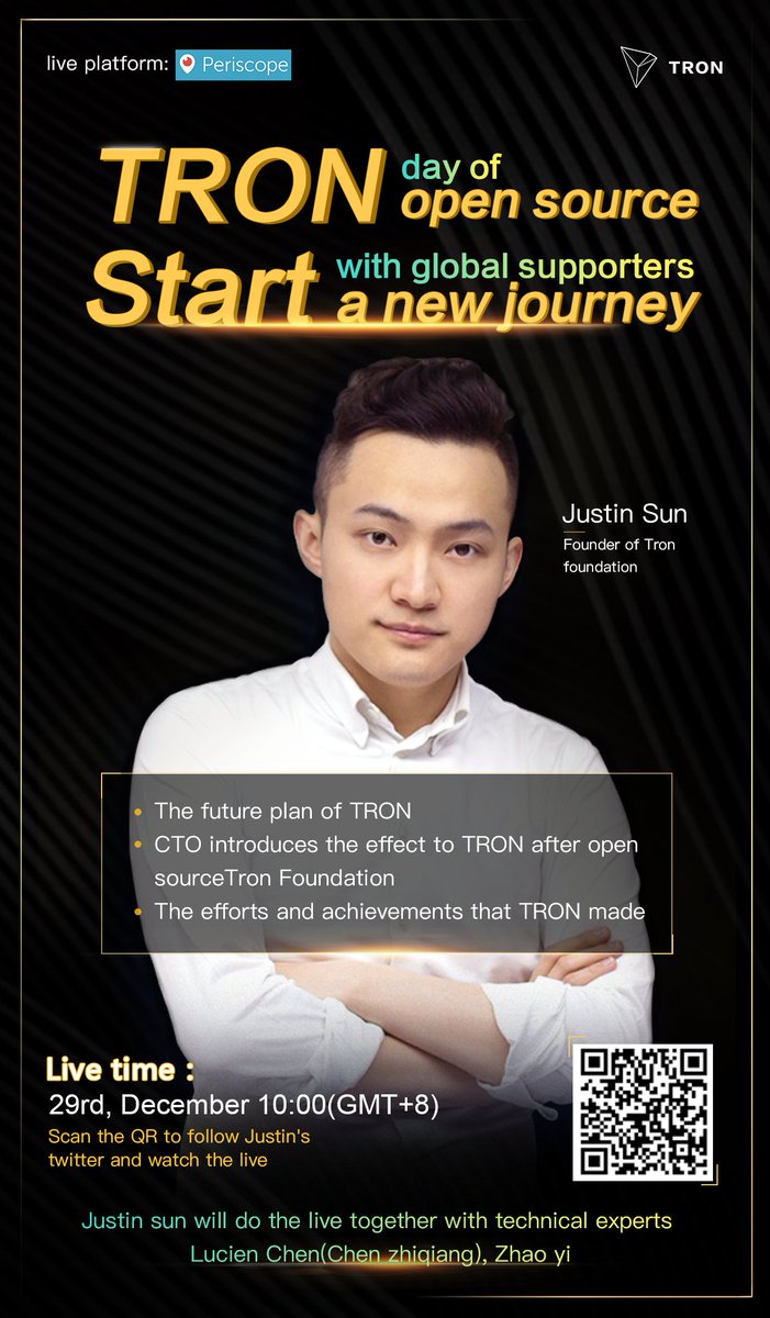 trondao's tweet image. Tron open source day