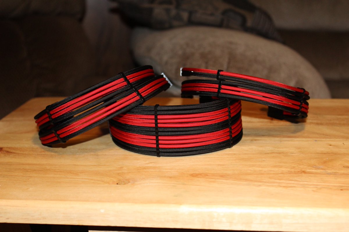 PCModsCanada's tweet photo. Another classic red/black set of extensions headed to the states and is my first order paid with crypto-currency. I look forward to others taking advantage of this additional payment method. #pcmods #pcmodder #pcmodding #cryptocurrency #customcables #customextensions https://t.co/znDWnbFKj7