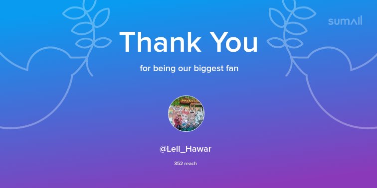 Our biggest fans this week: <a href="/Leli_Hawar/">Laeli Hawarul Aeni</a>. Thank you! via sumall.com/thankyou?utm_s…