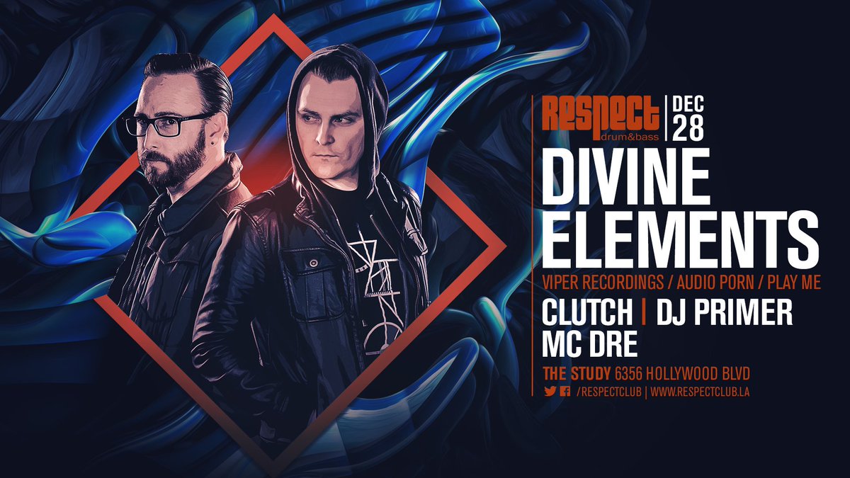 Last chance #presale for  <a href="/divineelements/">Divine Elements</a> plus more at <a href="/thestudyhwood/">The Study Hollywood</a> #TONIGHT 12/28/17: ticketfly.com/event/1607033