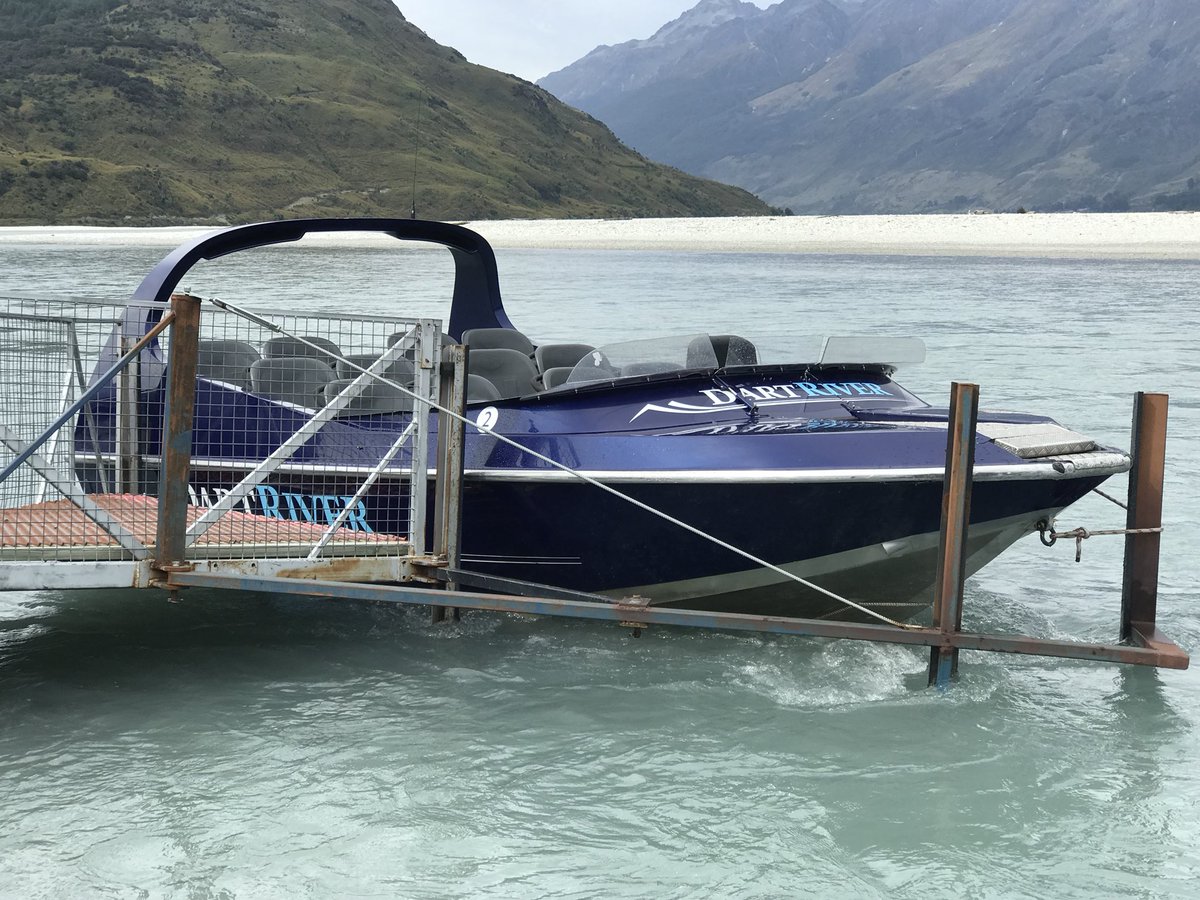 Sometime PT mechanic Liam Tompkins now driving a jet boat on River Dart in NZ!  2xV8 =700bhp