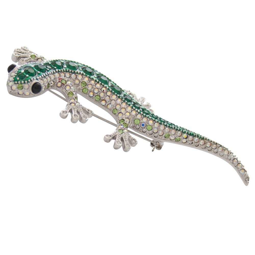 Rhodium Plated Crystal Lizard Brooch
Shop now:
ow.ly/RzLs30aABLx
#brooch
#lizardbrooch
#rhodiumplated
#highfashion
#gift