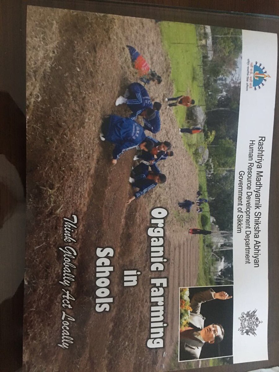 gpupadhyaya's tweet photo. Sikkim Government Schools have taken upon themselves to promote the mission of #CMSikkim towards #OrganicFarming and #HealthyIndia with the active support of @RMSAIndia https://t.co/k7gOS7upJq