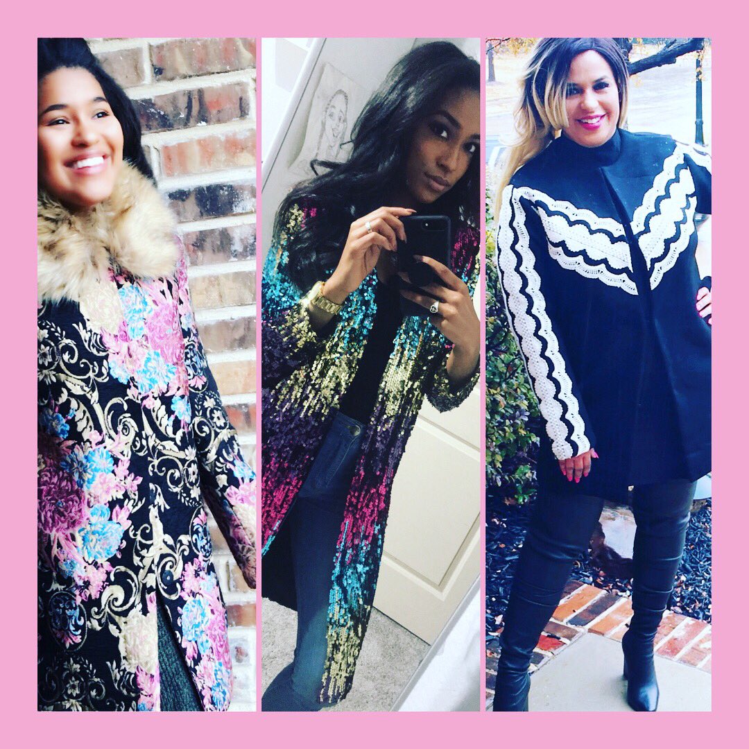 ShopPinkSaige's tweet photo. Brocade, Sequins, Faux Fur, Lace! Pink Saige has you covered whatever your taste! Everything is 75% off now through Sunday including Coats &amp; Jackets! https://t.co/JZtqwrzLMC https://t.co/EAQ95B6QXc