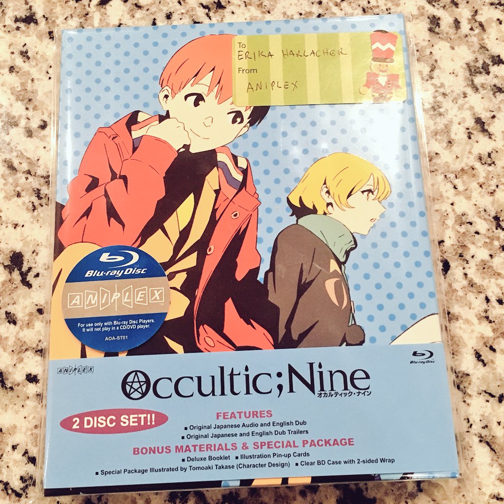 Erika Harlacher Yay Thank You Aniplexusa For The Gift I M So Excited To Watch Look How Cool I Look On The Cover Ooooooo Be Sure To Pick Up Your
