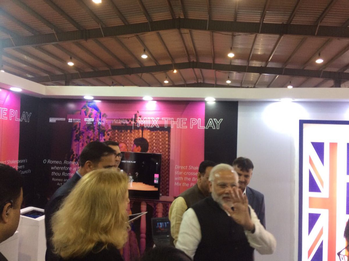 alangemmell's tweet photo. #17for17 #1 Welcoming Hon’ble Prime Minister @narendramodi @inbritish at VibrantGujarat presenting #MixThePlay https://t.co/s8Mszq8X5f https://t.co/7J80jZpKH2