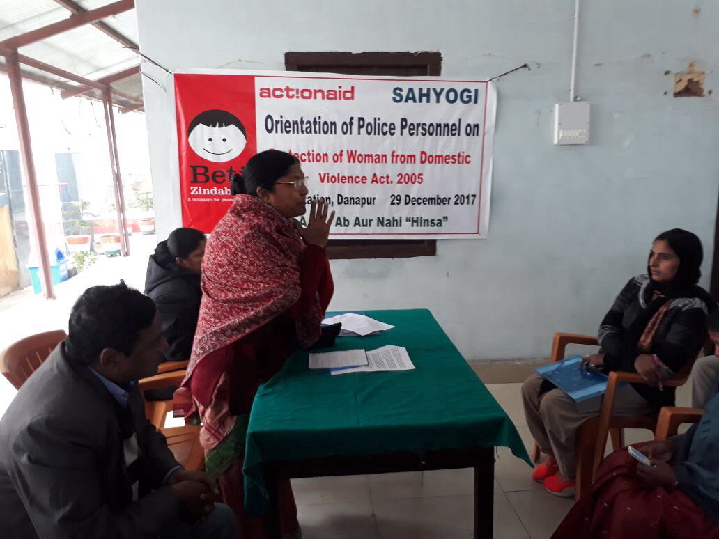 EkramPRO's tweet photo. Orientation programme for Police personnel on PWDV Act in Danapur. #AbAurNahiHinsa
#BetiZindabad #ViolenceAgainstWomen @ShahdaBari 
@saurabhiirm @ActionAidIndia https://t.co/5cwRcXg0F1
