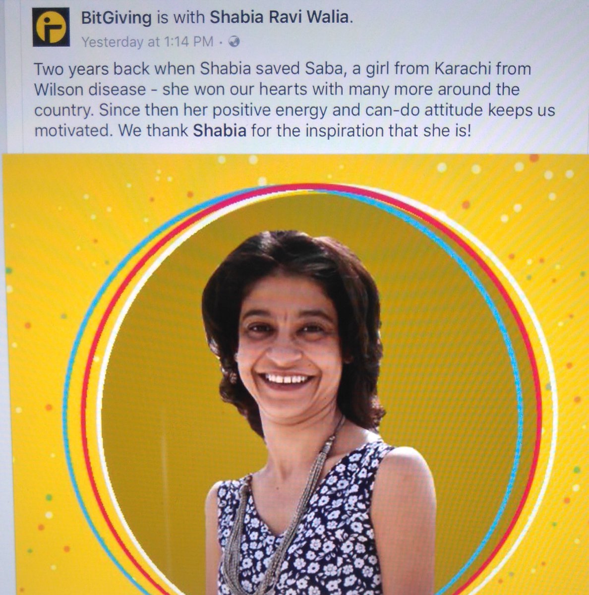 ShabiaW's tweet photo. Thank ÿou @BitGiving @tarunkatial @927BIGFM. This campaign wouldnt have been succesful without you all. #savesaba #givingisreceiving https://t.co/HITOTtbqSQ