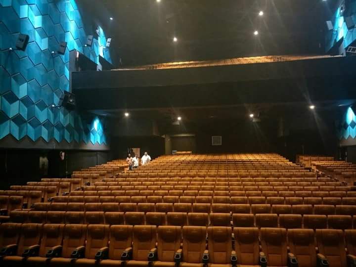 itsShivaView's tweet photo. Interior view of #JeevaRukmani theatres at #Puducherry . Its newly Renewated with #DolbyAtmos &amp; #4K projection. Opening soon... #Screen1 #Screen2 https://t.co/erhANFuiFK