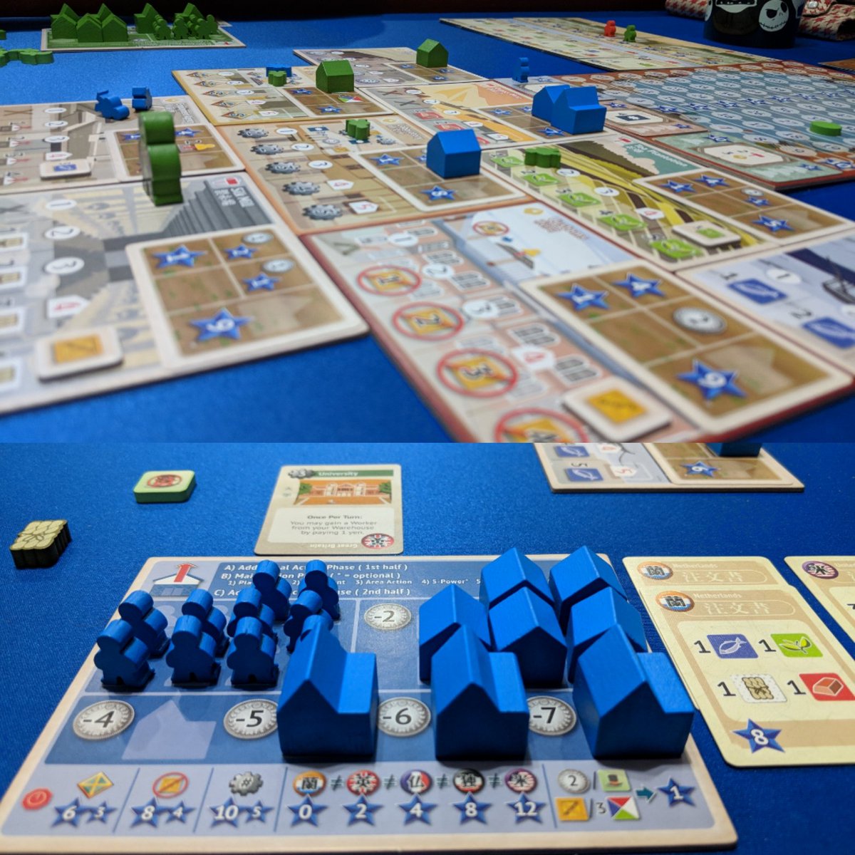 Yokohama in play tonight. #boardgames #twoplayer