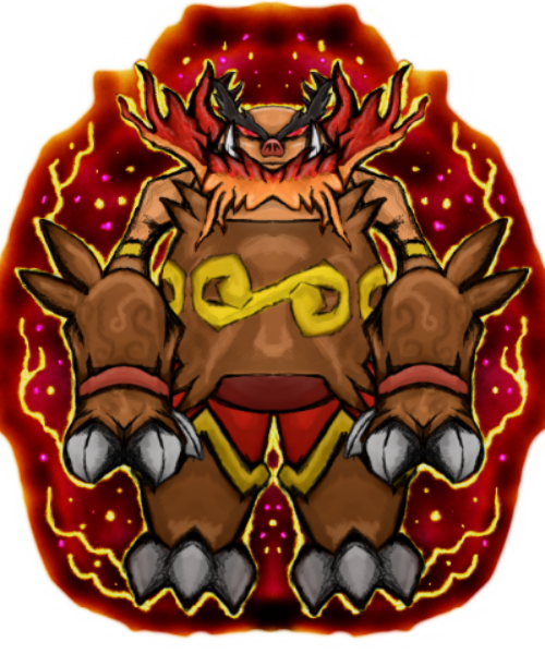dragonfire53511's tweet photo. #Pokemon #Emboar #エンブオー #Enbuoh #fanart #YoArte #Generation_V #Fire_Pokémon #fighting_pokemon #videogames #artwork #painting #art https://t.co/t0yecGSyL3