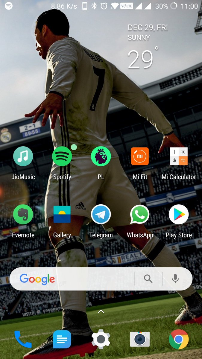 usmanganipatel's tweet image. #homescreen setup #OnePlus5 #onepluslauncher #Oreo 8.0 m loving it 🤩😍