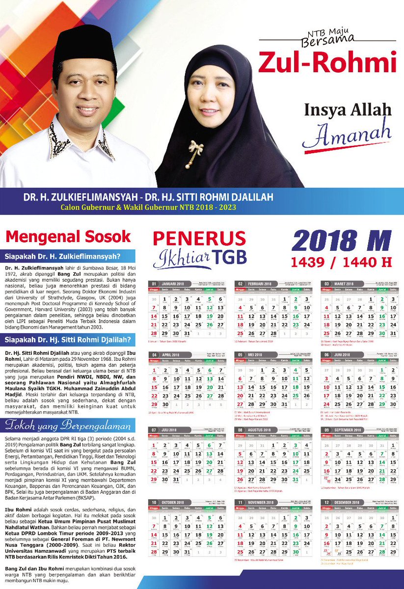 pkslobar's tweet photo. Gubernur kita...
Wakil Gubernur kita...
Periode 2018-2023
Doakan dan Ikhtiar dg maksimal utk MENANG!!
@pksntb @PKSejahtera @FPKSDPRRI @DoktorZulNTB1 https://t.co/7MAR3FpVOB