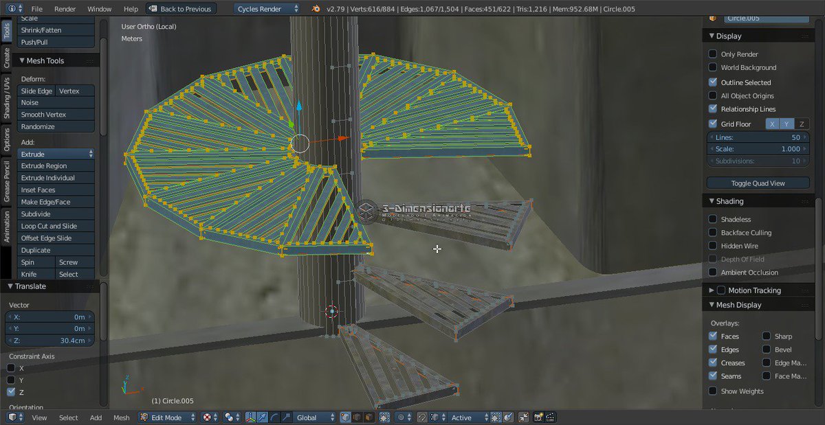 AntiPendejetes's tweet photo. Cargo Holds:
Modeling the spiral ladder.
#NoAddons #NoOneClickModels
#WIP #b3d #BulkCarrier #3Dmodeling #Blender3D https://t.co/Ofcap8LFyx