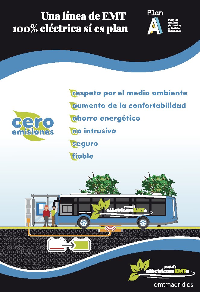 Transxte's tweet photo. 🚍🚍🔌🔌🔌 Hoy a las 10:30 se inaugura la primera línea convencional 100% eléctrica de @EMTmadrid y la primera con recarga de oportunidad por inducción de España. Será la línea 76 que recorre Usera y Villaverde 🚍🚍🔌🔌🔌 https://t.co/iT1rIRvPsa