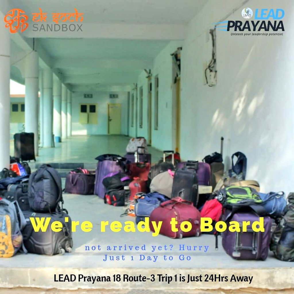 leadprayana's tweet photo. Just 24 Hours remaining for the Countdown of Year's most Awaited Journey.
#LEADPrayana2018 - Route-3
Begins Tomorrow.
#LEADVaranasi
#LEADPrayanaRoute3
#LEADPrayana
#LEADUttarPradesh
#UttarPradesh
#Varanasi https://t.co/b7DWD6qlmr