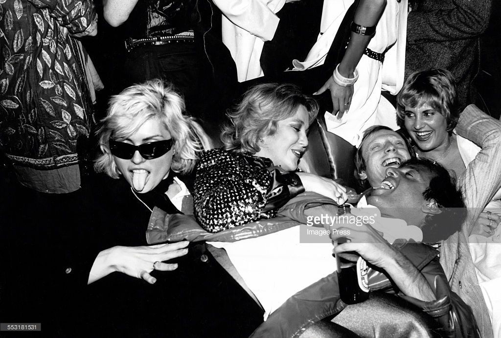 MoreStudio54's tweet photo. Debbie Harry and Steve Rubell at Studio 54 circa 1980 in New York City. https://t.co/YhynHjsl4J