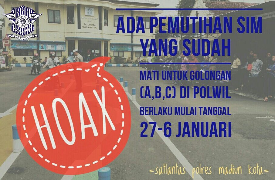 radiomadya's tweet photo. 106.4|#infomadya Hati² dengan kabar HOAX ya, sebarkan info yh sudah bisa diketahui kebenarannya ... Thx @LANTASKOTAMA  utk info resminya https://t.co/f2khfvNDPm