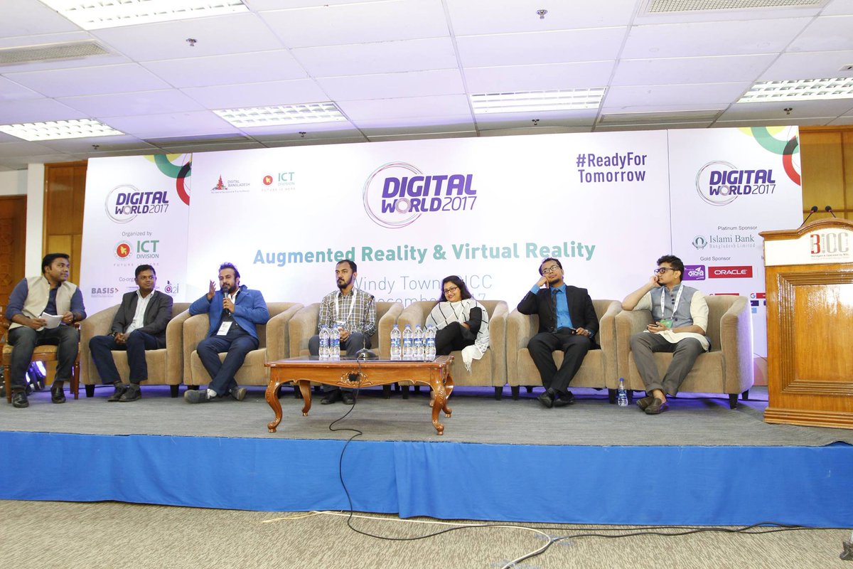 BrainStation23's tweet photo. Are you ready for the next reality? Find out the enlightening discussion on #AugmentedReality and #VirtualReality took place in #DigitalWorld2017. See full article: https://t.co/ZwzjUJDfoS https://t.co/KtcEWQxvLP