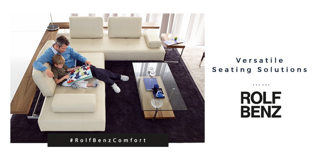 You can #transform the Rolf Benz Dono #sofa into a #unique piece of #furniture with our versatile #upholstery #fabric &amp; #leather options - which echo your #style and are in sync with the #interior decor. Visit our #showroom: bit.ly/2vgm112 #RolfBenzComfort