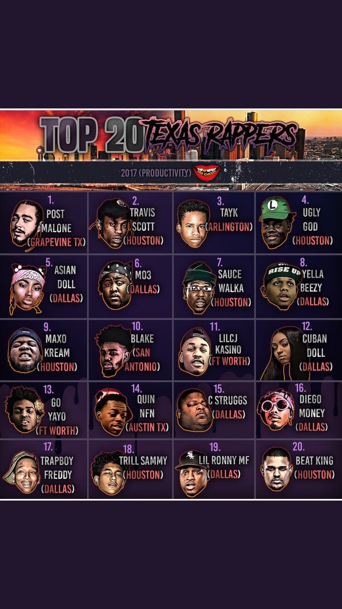 top-20-rappers-from-texas-according-to-saycheese-killa-kyleon