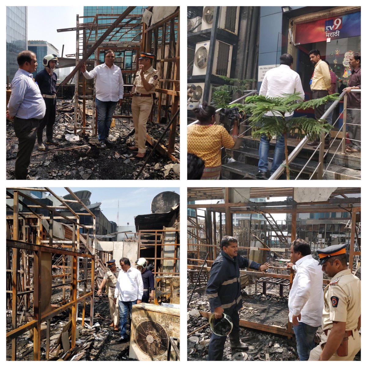 ShelarAshish's tweet image. कमला मिल कंम्पाऊंडला भेट देऊन दुर्घटनेची पाहणी केली. अग्निशमन दलाच्या अधिका-यांकडून माहिती घेतली. घटना अत्यंत दुर्दैवी आहे.