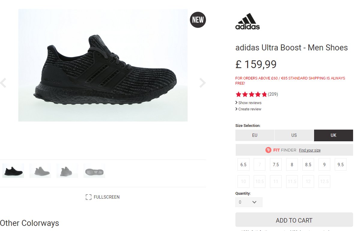 Adidas ultraboost st Sko Sammenlign priser hos PriceRunner
