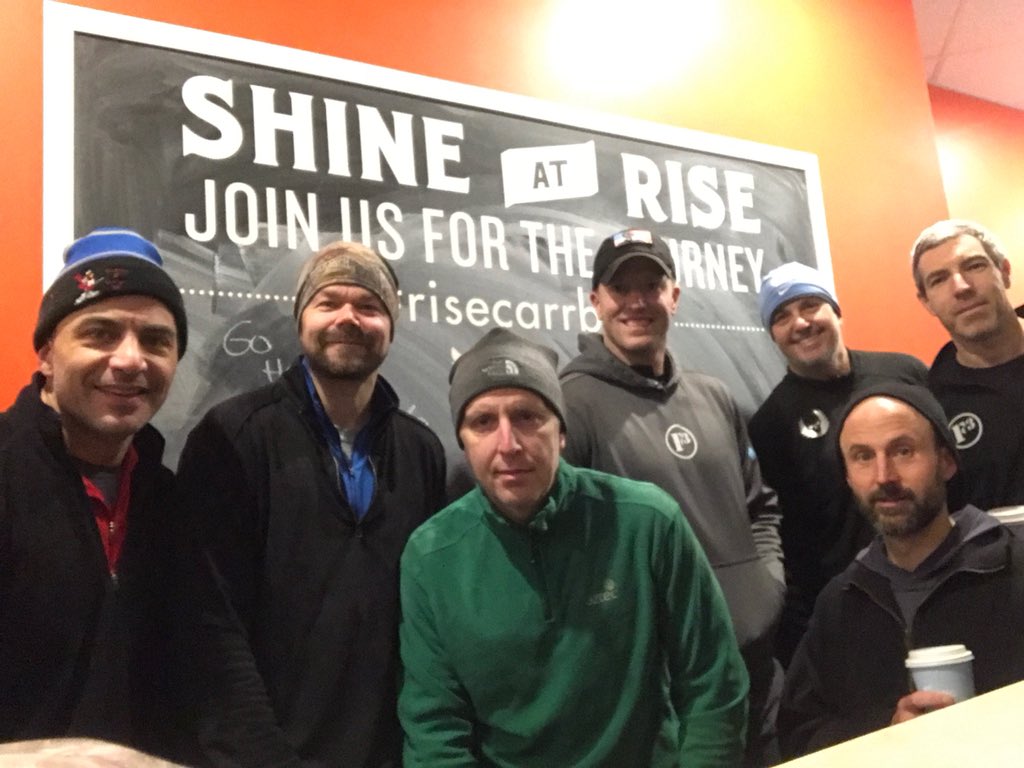 F3Adolphus's tweet photo. TClaps to Ito and Blackball for a successful soft launch of the newest @F3Churham AO, West End. Thanks to @RiseCarrboro for opening early for us. 🍩☕️🥓 @F3Nation https://t.co/GHfwIdGVua