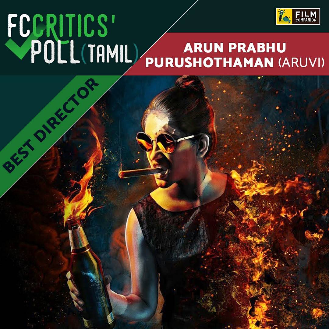 FilmCompanion's tweet photo. Truly Deserving! Congratulations to Arun Prabhu Purushothaman for Aruvi, Team Maanagaram and Lokesh Kanagaraj on winning the #FCCriticsPoll… https://t.co/yeYKhCwBH6