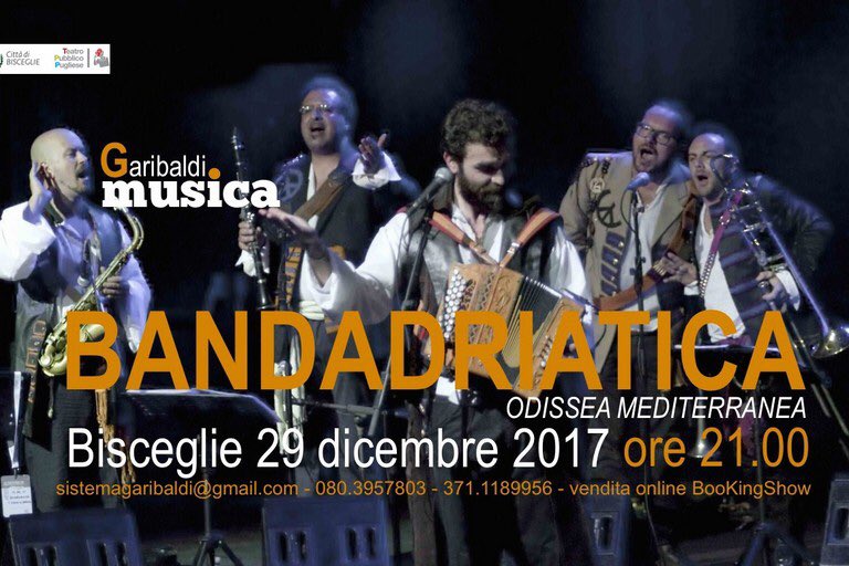 bandadriatica's tweet photo. https://t.co/P0xCFke1G1 #bandadriatica #bisceglie #teatrogaribaldi https://t.co/vHtpRp7UfM