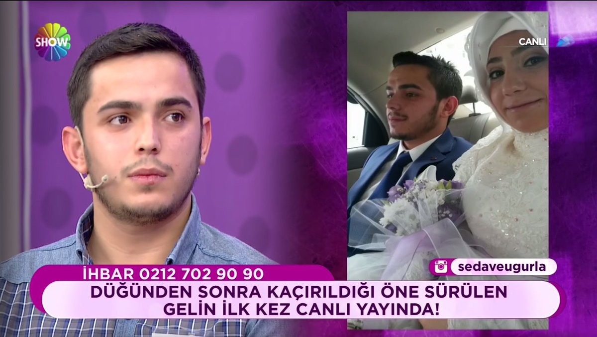 Düğünden sonra kaçırıldığı öne sürülen gelin ilk kez canlı yayında! #sedaveuğurla #sedasayan #uğurarslan #globalmedya #showtv @globalmedya