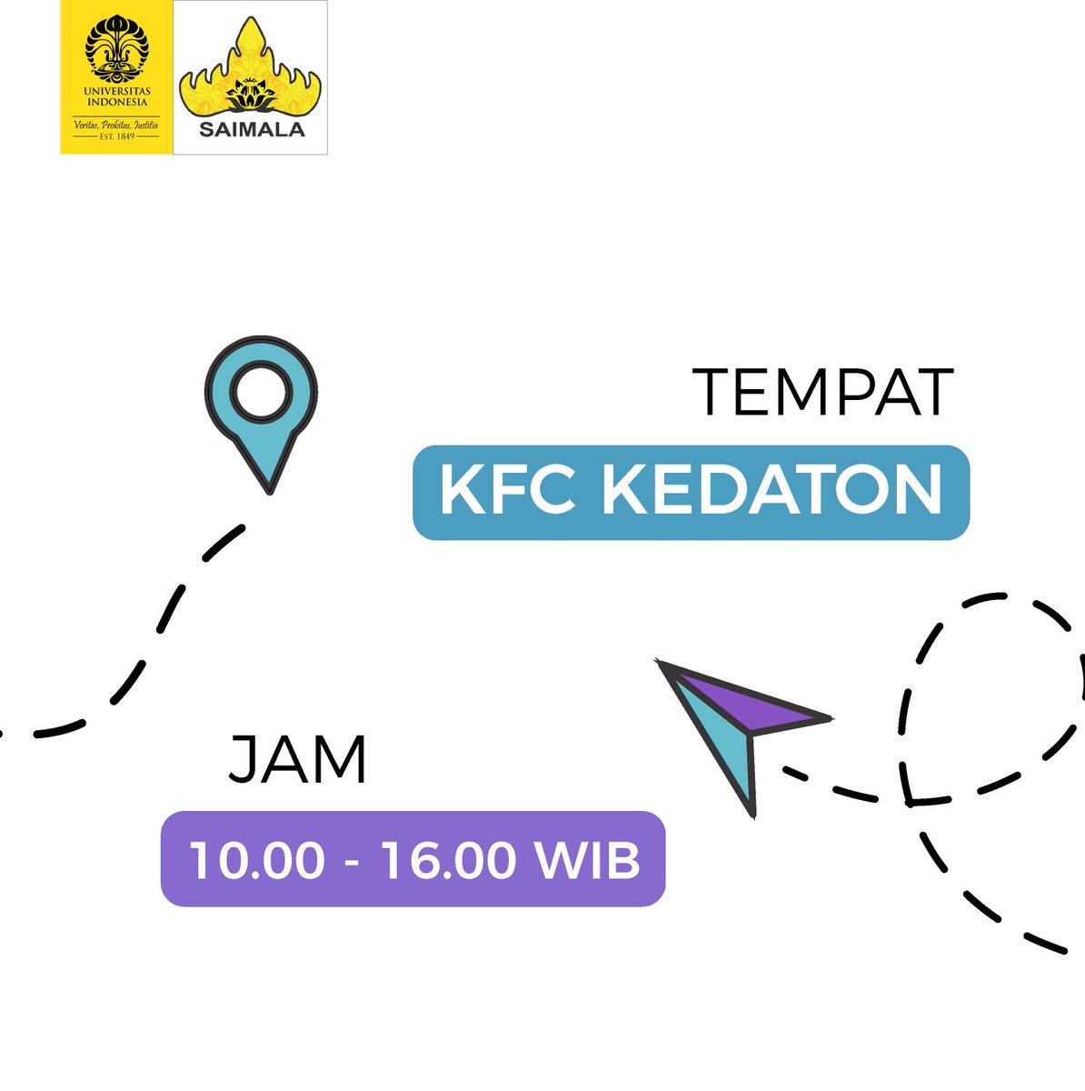 officialsaimala's tweet photo. Untuk kamu yang belum sempat membeli via Online, kamu dapat membeli tiket serta beberapa paket merchandise secara langsung loh!

**jangan lupa untuk membawa bukti pembayaran ya 😊

Sampai bertemu pada tanggal 28 Januari 2018 di GSG UNILA!

Saimala Himalaya 2018
#TaklukkanPuncakmu https://t.co/Zauwb0HaHs