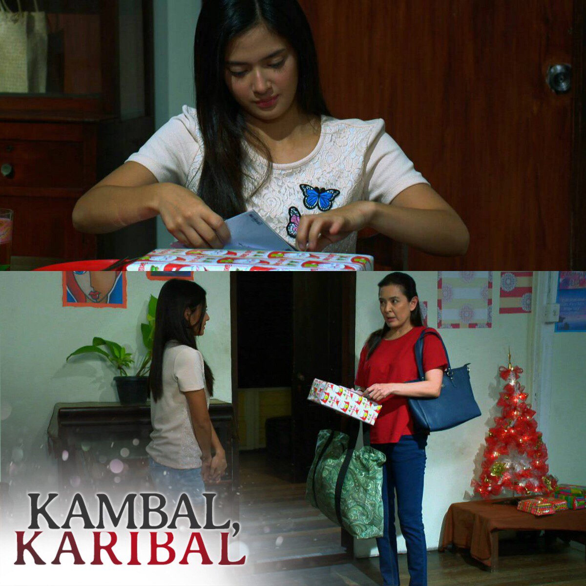 GMADrama's tweet photo. #KambalKaribal: Maappreciate naman kaya ni Teresa ang regalo ni Crisan?

#KKYakap
https://t.co/DxNiwOgmO6 https://t.co/UQ5HMksGlE