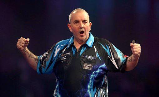 Betfred's tweet image. Today at Ally Pally 🎯

Afternoon Session
Jamie Lewis vs. Darren Webster
Dimitri Van den Bergh vs. Rob Cross

Evening Session
Michael van Gerwen vs. Raymond van Barneveld
Phil Taylor vs. Gary Anderson

#LoveTheDarts