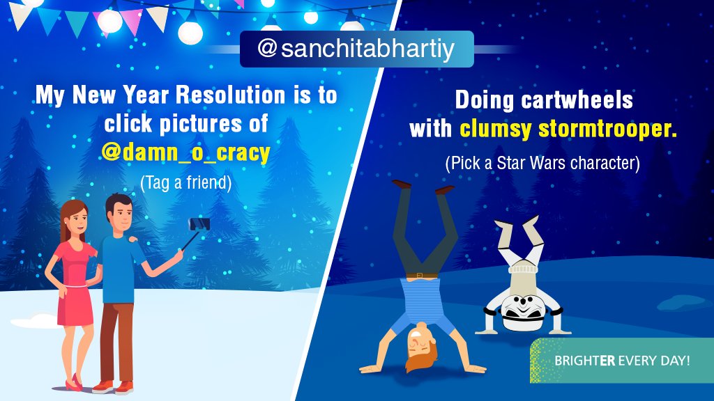 cromaretail's tweet photo. Hey, @sanchitabhartiy! Great going on your crazy New Year Resolution! Enjoy the lime light.🙂 #CardsWithCromanity https://t.co/ka1sYsY3w5