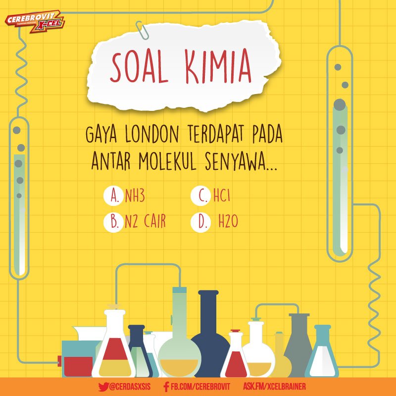 Ada banyak macam pada gaya antar molekul. Kamu tahu tentang Gaya London, Xcelbrainers?