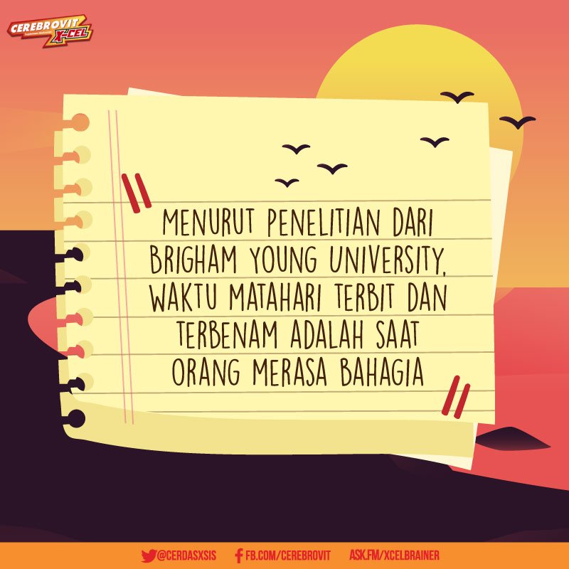 Bagaimana perasaanmu saat terkena matahari, Bro n Sis? Ternyata, sinar matahari bisa membuat Kamu bahagia!