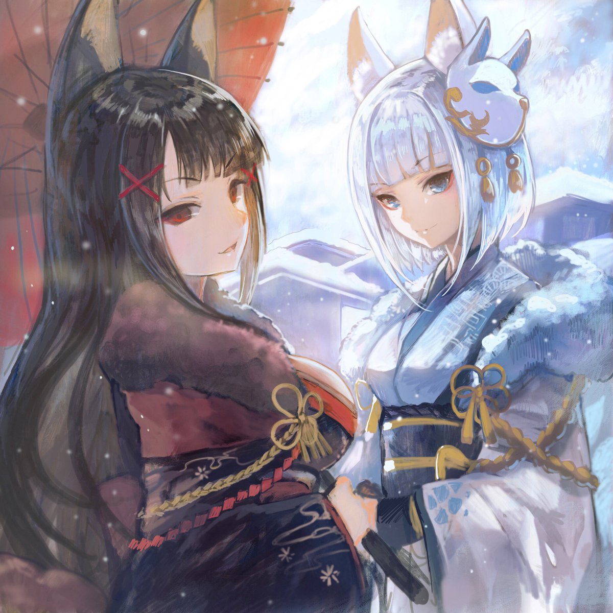 Sibyl 赤城と加賀 正月 アズールレーン