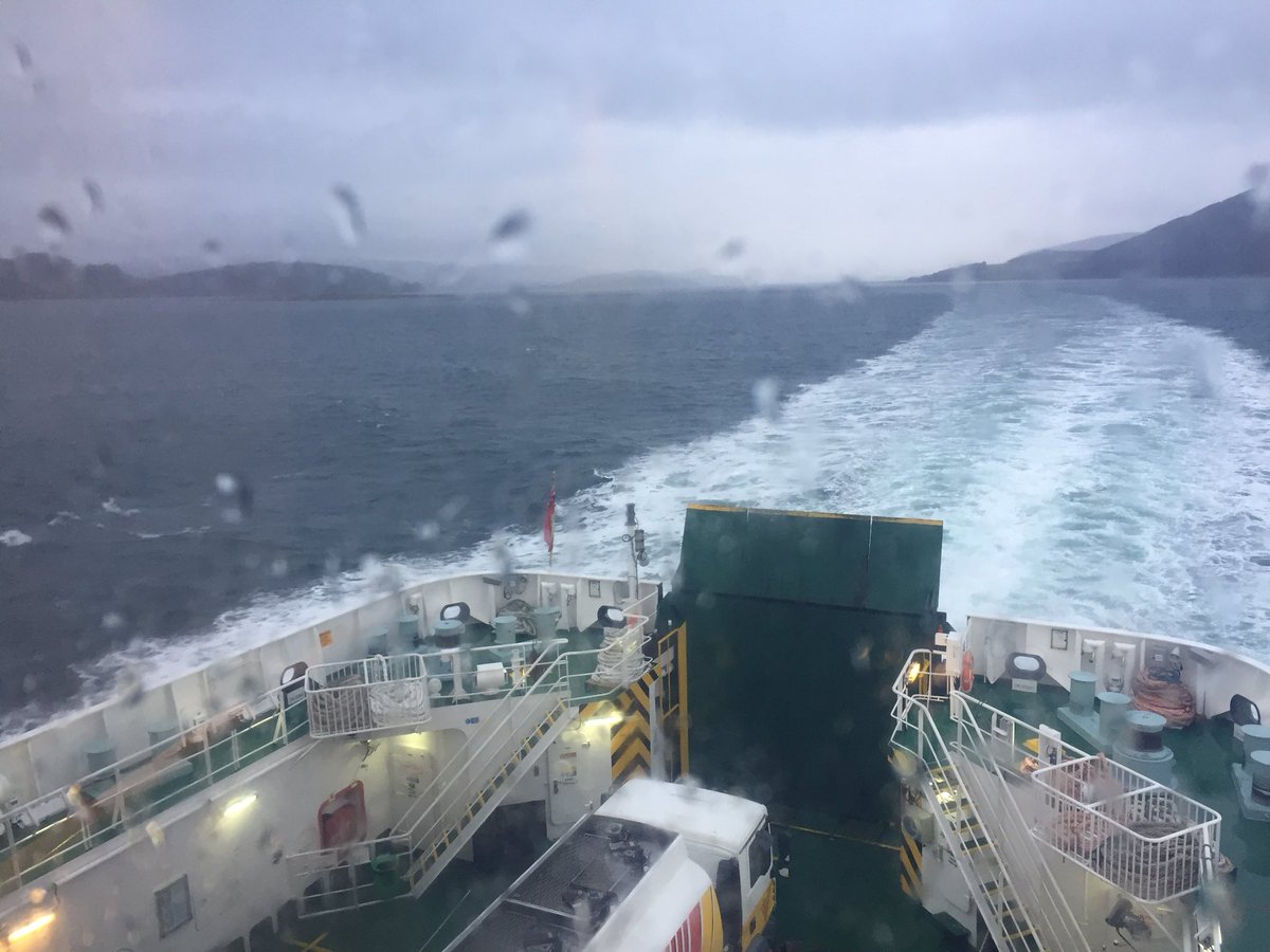 Made it through the snow to the Islay ferry. It’s a cold one out there