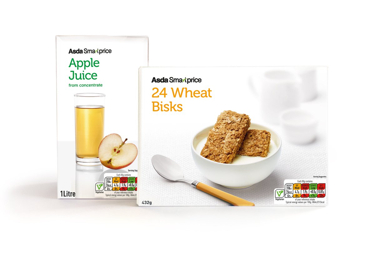 VisualityGroup's tweet photo. #Shoppers looking to save money in the New Year? Good value doesn't mean cheap'n'nasty. Our new look #design for Asda #Smartprice highlights product quality and shelf #standout. #visibility https://t.co/3iibkqa7yW