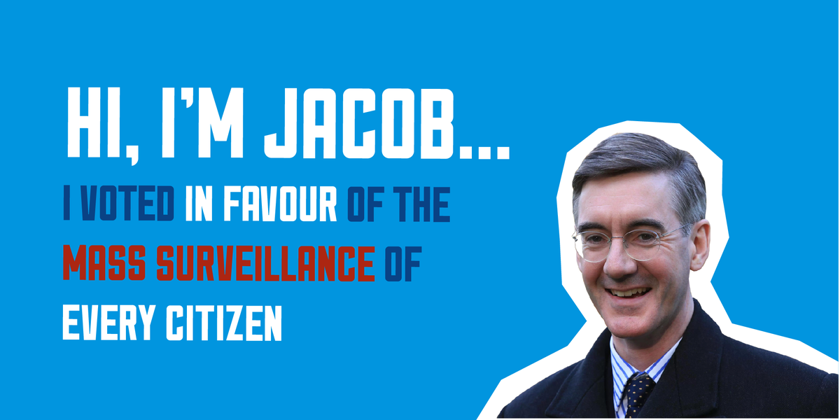 HowJacobVotes's tweet image. Jacob Rees Mogg voted to increase the surveillance powers of the state to spy on every citizen. How does this impact upon issues of privacy, freedom, liberty, and democracy?

#ChewMagna #Keynsham #MidsomerNorton #Radstock #Bath #Bristol #UKPolitics #BANES #somerset #surveillance