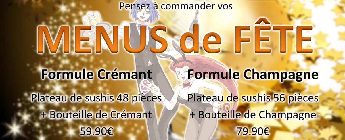 commandez... MAINTENANT ! 2 formules uniques pour Nouvel An
sushifumi.fr/formule/formul…
sushifumi.fr/formule/formul…
