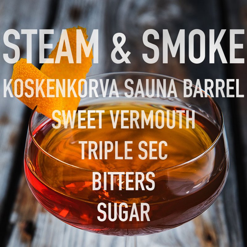 Like a Manhattan. Only better. Our Steam &amp; Smoke cocktail. Recipe here: bit.ly/2AI86be.