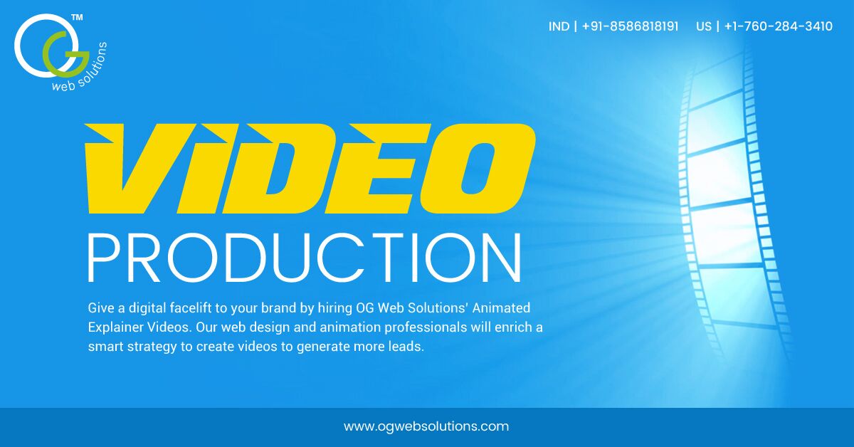 AnnaLWhitake's tweet photo. Give a digital facelift to your brand by hiring #OGWebSolutions’ #AnimatedExplainerVideos. Our web design and animation professionals will enrich a smart strategy to create videos to generate more leads: https://t.co/6RdSkM1gib https://t.co/DYX39suPkk